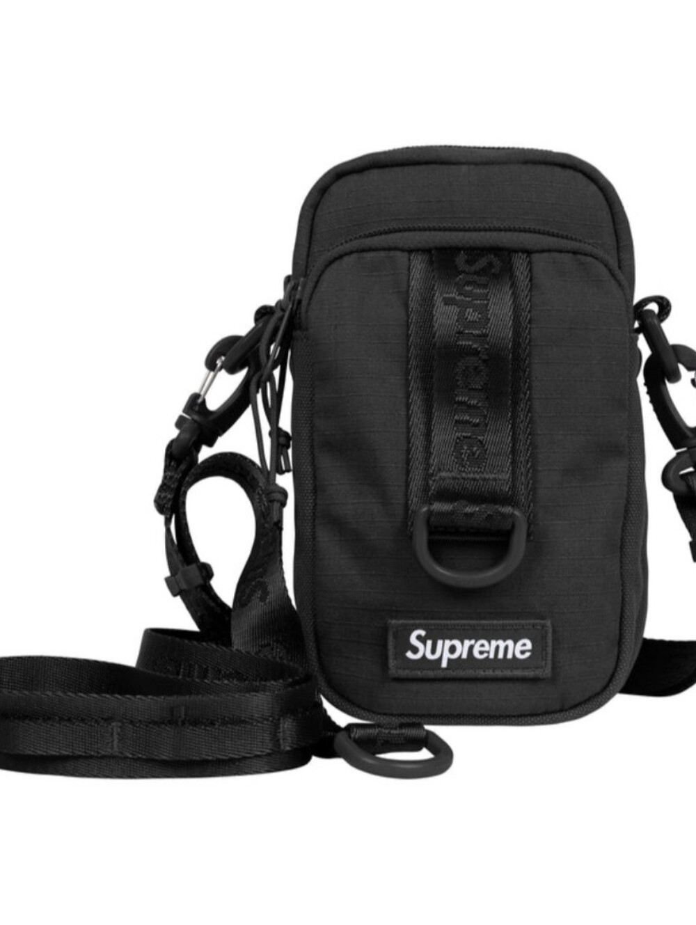 Supreme Shoulder Bag Black SS26 Jacquard Box Logo Water Resistant Cordura NWT